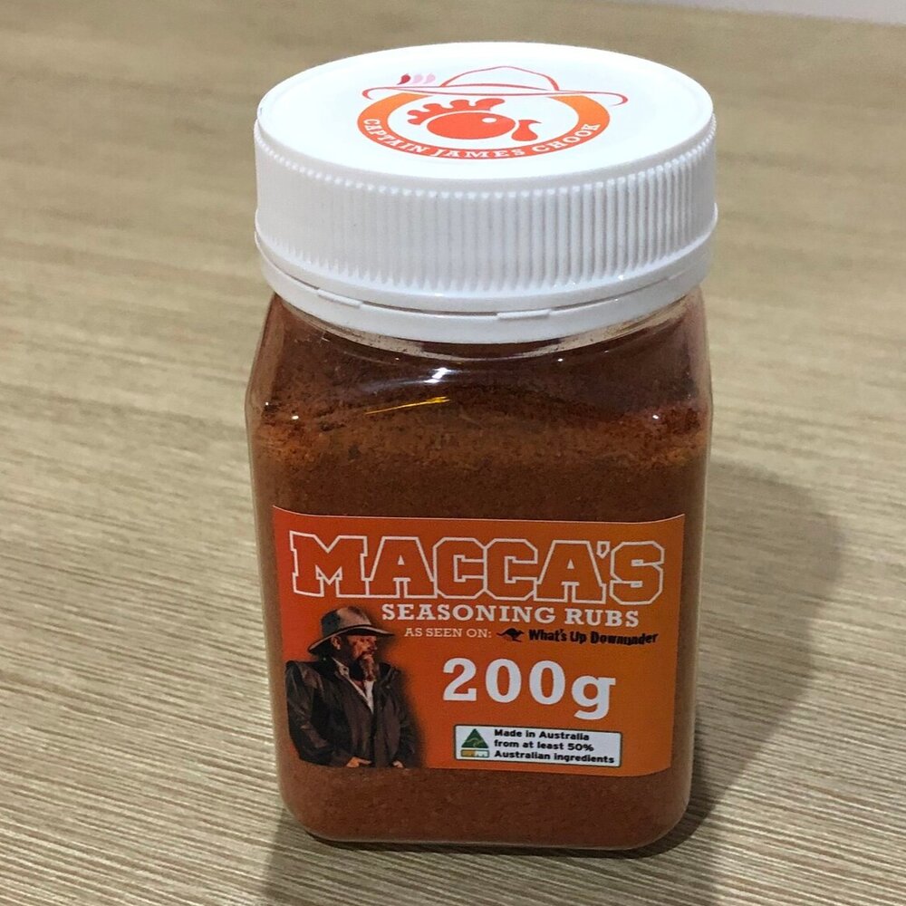 MACCA'S SEASONING RUBS - Captain James Chook 200g