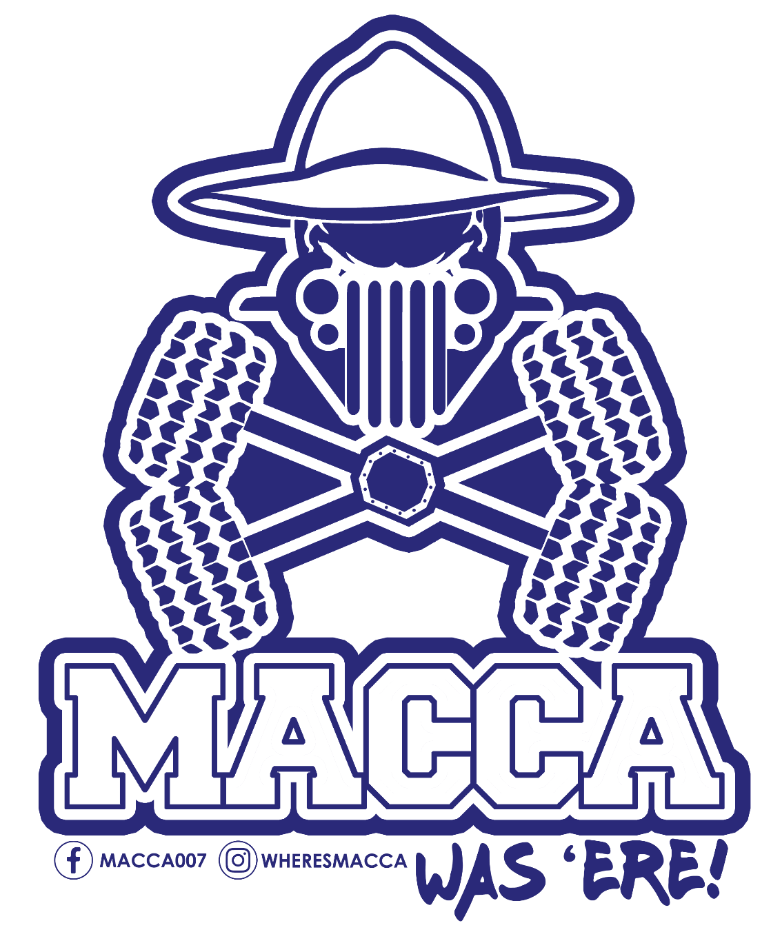 MACCA'S STICKER - SMALL MACCA WAS 'ERE Sticker