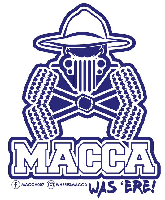 MACCA'S STICKER - SMALL MACCA WAS 'ERE Sticker